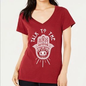 Love Tribe Juniors' Talk Graphic-Print T-Shirt